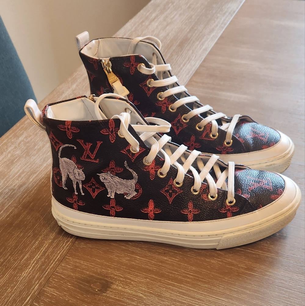 Louis Vuitton Monogram Stellar Catogram/Grace Coddington Edition Sneakers